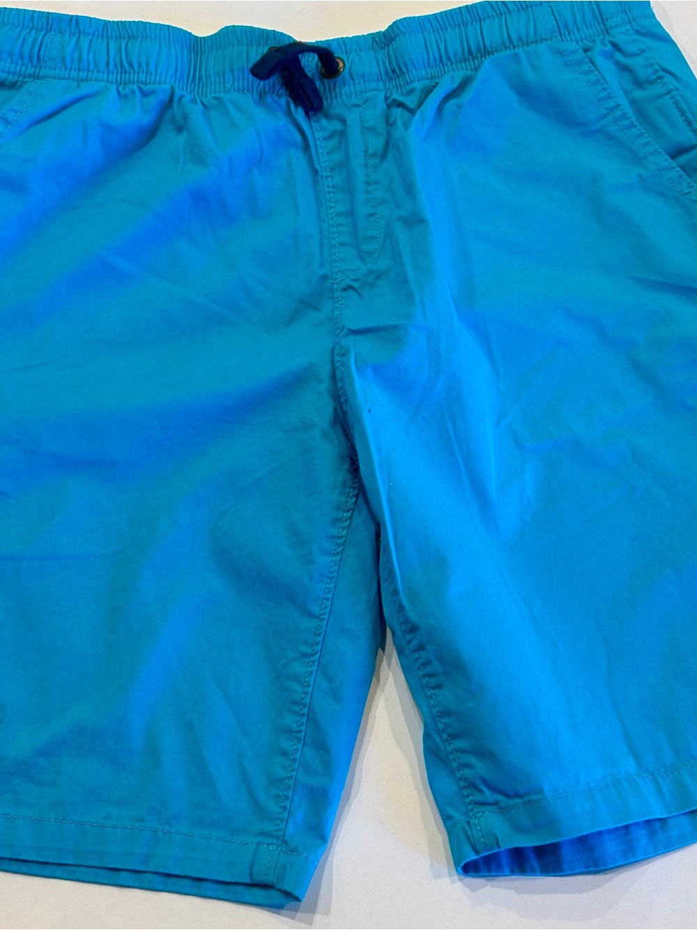 Lands End Boys Blue Pull-On Shorts 14H-16H